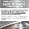 Nano Towels Stainless Steel Cleaner 3-PACK | The Amazing Chemical Free Stainless Steel Cleaning Reusable Wipe Cloth | Kid & Pet Safe | 7x16 (3 pcs)