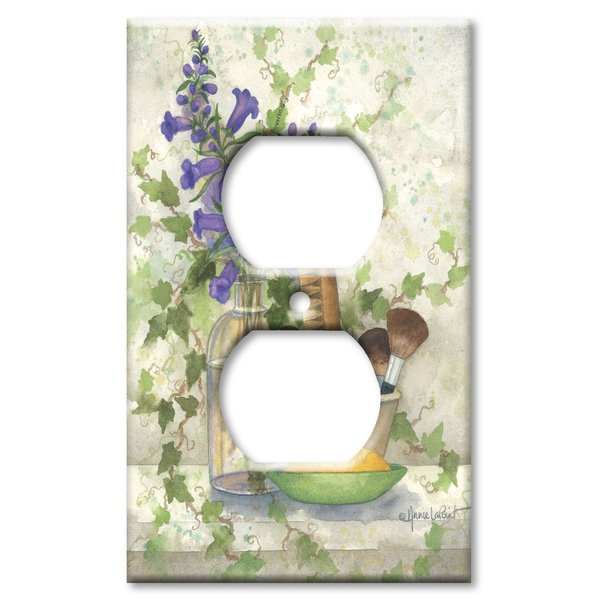 Outlet Cover Wall Plate - Bath Brushes