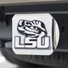 FANMATS 14972 LSU Tigers Chrome Metal Hitch Cover with Chrome Metal 3D Emblem