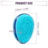 VOCOSTE Hair Brush, Travel Portable Hair Brush, Detangling Hair Brush, Mini Egg Shape Massage Hair Brush for Women, Blue