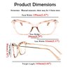 FEISEDY Crystal Cat Eye Reading Glasses Blue Light Blocking Reader Anti Eyestrain Glasses B2596 Champagne 1.00x
