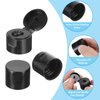 PATIKIL 20/410 Replacement Flip Caps, 30Pcs Inner Dia 0.8" Plastic Reusable Non-Spill Bottle Lid for Paint Dispensing Squeeze Shampoo Drinking Bottles, Black