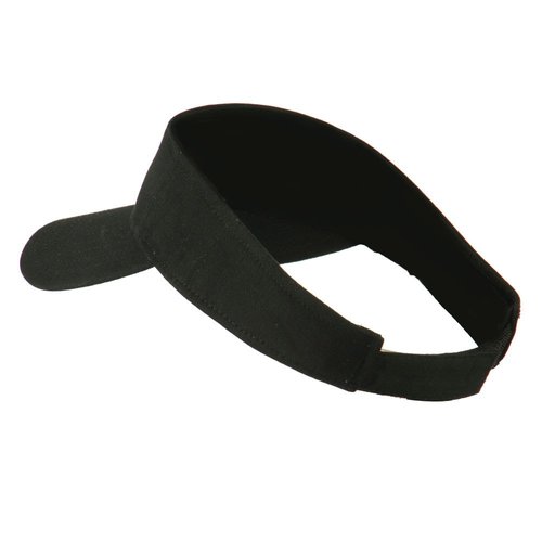 Otto Caps Youth Cotton Sun Visor - Black OSFM
