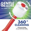 Brilliant Oral Care Kids Toothbrush with Soft Bristles and Round Head, for a Child Approved, Easy to Use All-Around Clean Mouth, Ages 5-9 Years, Royal Blue, 1 Pack
