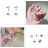 40PCS Planet Nail Charms, 3D Cross Nail Charms for Acrylic Nails Shiny Saturn Shape Nail Art Alloy Diamond Star Nail Gems for Women Girls DIY Nail Art Decoration