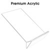 MaxGear Acrylic Sign Holder-Table Card Display-4 X 6 inches Clear Sign Display Holder-Plastic Table Menu Stand -Double Sided Ad Picture Frame for Office, Home, Store, Restaurant, 6 Pack