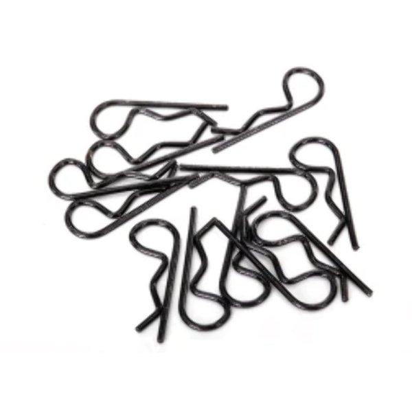 Traxxas 1834A Black Body Clips, Pack of 12 (Standard Size) Vehicle