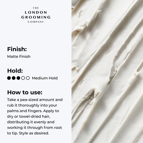 The London Grooming Company Men's Hair Paste | Flexible All-Day Hold | Natural Finish, 1.7 Fl Oz (50ml)