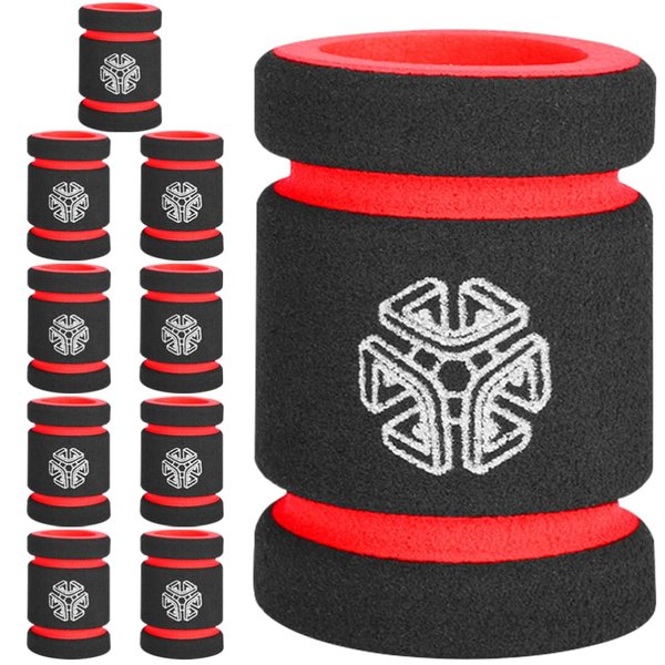COHEALI 10pcs Tattoo Grip Foam Cover Tattoo Tube Grips Cover Tattoo Pen Covers Tattoo Machine Sleeve Tattoo Machine Accessories for Tattooing Red