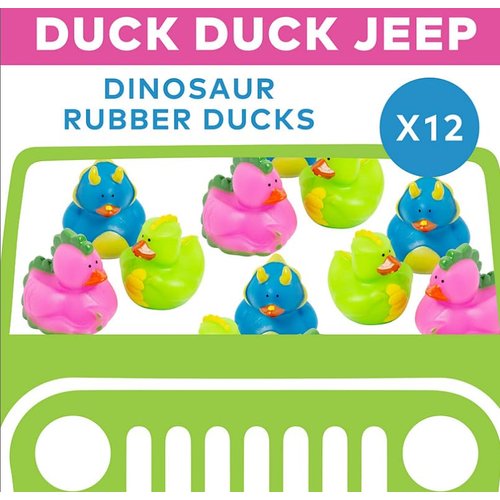 HAPPY DEALS ~ Dinosaur Rubber Ducks | 12 Pack | Party Favors