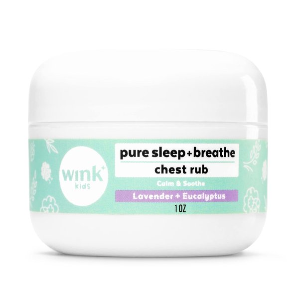 Wink Well Sleep and Breathe Chest Rub - Contains Essential Oils to Help with Sinus Relief