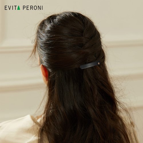 EVITA PERONI Small Hair Barrettes For Women, French Hair Barrettes Clips for Women Thick Hair, Acetate Metal Clasp Hair Barrettes No Slip