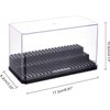 OLYCRAFT Acrylic Minifigure Display Case Box Display Case for Minifigure Action Figures Blocks Removable Display Box Cube Showcase for Models Gifts Dustproof Storage Display Boxes - Black