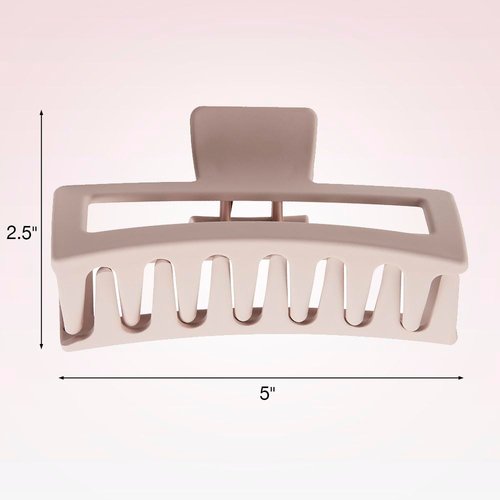 Scunci by Conair Thick Hair Claw Clip - hair accessories for women - hair clip - blush pink - 1 Count