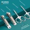 MR.GREEN Manicure Set 12 in 1 Full Function Nail Clippers Personal Care Tool Kits Stainless Steel Pedicure Sets with Leather Case Idea Gift (12Pcs set)