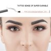 Eyebrow Tattoo Pen FASOTY 4 Pack Tat Brow Microblading Eyebrow Pen Waterproof Tattoo Eyebrow Pencil Pen Micro-Fork Tip Applicator Brow Pencil Creates Natural Looking Defined Brows Effortlessly