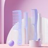 RHOS 3 Pieces Hair Comb Set for Women,Men-Wide Tooth Comb,Fine Tooth Rat Tail Comb,Medium Tooth Comb-Detangling Hair Combs for All Hair Types,Hair Styling Comb Set(Purple)