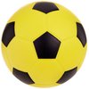 Champion Sports Coated High Density Foam Soccer Ball, Yellow, Black, 4