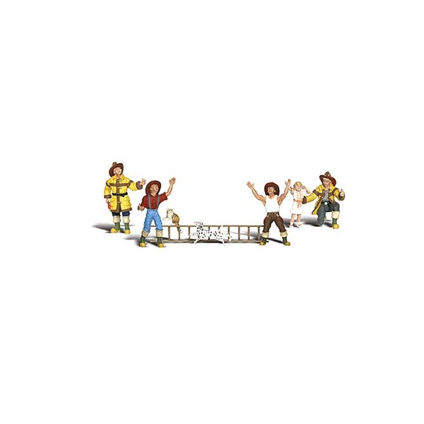 Woodland Scenics A1882 HO Scale Firemen to the Rescue