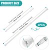 AOBOPLE 4 Pack Window Security Bar, Window Safety Bars, Adjustable Sliding Glass Door Lock, Window Lock Bar for Children Home, Extends from 15.8-27.6 Inches (White)