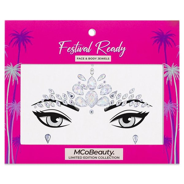 MCoBeauty Festival Ready Face And Body Jewels - Glitz And Glam - Ultimate Beauty Accessory - Light Reflecting Jewels Create A Truly Unique Look - Cruelty Free - Self Adhesive - Tear Drop - 1 Pc