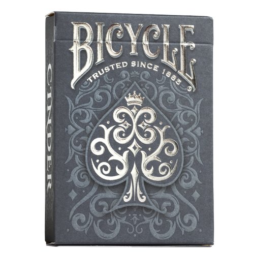 Bicycle Cinder Premium Playing Cards, Silver Smoke Foil, 1 Deck