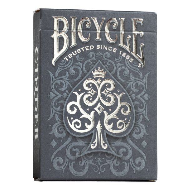 Bicycle Cinder Premium Playing Cards, Silver Smoke Foil, 1 Deck