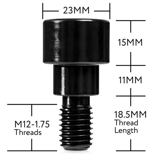 IMPRESA 2-Pack Hex Bolts for Olympic Bars/Olympic Bar Replacement Bolt