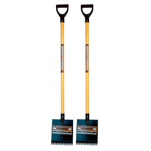 Shingle Stripper Fiberglass (2 Pack) by MBI Tools - Roof Tear Off Shingle and Nail Removal Tool