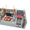 BASEPLATES Medieval Weapon House for Middle Age Castle Knight Armor Shield Helmet Spartan Roman Warrior Arrow Spear Building Block Military Figure