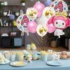 Anime Birthday Party Supplies 10Pcs Foil Balloons for Party Decorations for Girls Favors (light pink)