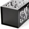 ZENFUN Metal Umbrella Holder, Umbrella Stand for Entryway, Square Umbrella Organizer, Umbrella Rack Storage Bin Freestanding for Home, Office, Hotel, Black, 5.9 x 5.9 x 15.7 Inches