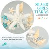 Kilshye Boho Starfish Hair Comb Tiaras Silver Beach Seashell Hair Accessories Pearl Princess Crown for Girls
