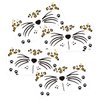 Leopard Face Temporary Tattoos, 7-Sheet Leopard Face Halloween Fake Tattoos for Kids and Adults - Perfect for Parties, Festivals, and Costumes