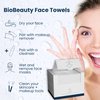 BioBeauty Clean Towels XL, 100% USDA Biobased Dermatologist Approved Face Towel, Disposable Clinically Tested Face Towelette, Makeup Remover Dry Wipes, Ultra Soft, 50 ct, 1 pack