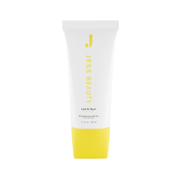 Jess Beauty Let it Sun 50+ Sunscreen, Green Tea & Aloe Extract, 1.7 fl oz