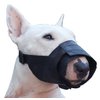 Nylon Dog Muzzle Adjustable Black (Medium: 7.5"-10.25" Snout)