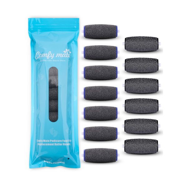 13 Pack Replacement Rollers for Amope Pedi Perfect Refills Electronic Foot File-(6 Extra Coarse& 7 Regular Coarse)