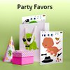PartyNow Dinosaur Stickers | 24-Pack Make Your Own Stickers | Fun Dinosaur Sticker Sheets for Kids | DIY Kids Stickers with Changeable Faces | Cute Party Favors for Kids | Waterproof (3 Dinosaurs)