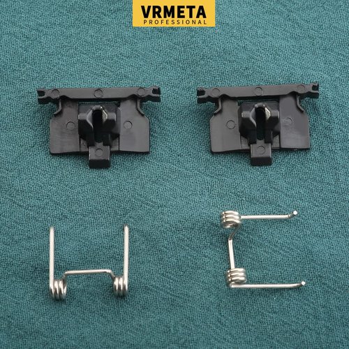VRMETA 4 PCS DIY Hair Clippers Accessories Spring Tension & Cam follower Swing Head Guide Block Plastic Tongue fit Wahl Magic Clip 8148/8504/8591/1919 Repair Part (2+2 Black)