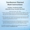 TearRestore Open-Eye Warm Compress Mask for Dry Eyes - Best Heated Eye Compress Mask for Styes and Eye Irritation - Reusable, Convenient, Effective, & FDA Cleared