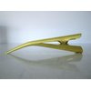 Generic Gold tone metal alligator hair claw clip clamp with texture