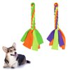 SYOOY 2 Pack Dog Fleece Rope Toy Dog Flirt Pole Replacement Toys to Chase and Tug Interactive Dog Toys with Chewing Rope Pet Braided Rope Tether Lure Toy to Outdoor Exercising Training