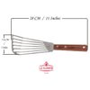 La Cuisine Fish Slotted Spatula Turner with Beveled Edged Stainless Steel, For Flipping Fish Egg Pancake Patties Fries. Blade 6.5", Size 11"