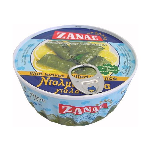 Zanae Stuffed Grape Leaves with Rice - Yalantzi Dolmadakia - 10 oz can