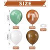 Football Balloons, 52 PCS 12 Inch Brown Bean Green White Football Printed Balloons, Football Party Decorations for Football Boys Sports Rugby Baby Shower Birthday Game Football Party Decorations