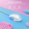 WEEMSBOX Gaming Mouse, Wired Gaming Mice [Breathing RGB LED] [Plug Play] High-Precision Adjustable 7200 DPI, 7 Programmable Buttons, Ergonomic Computer USB Mouse for Windows/PC/Mac/Laptop Gamer-White