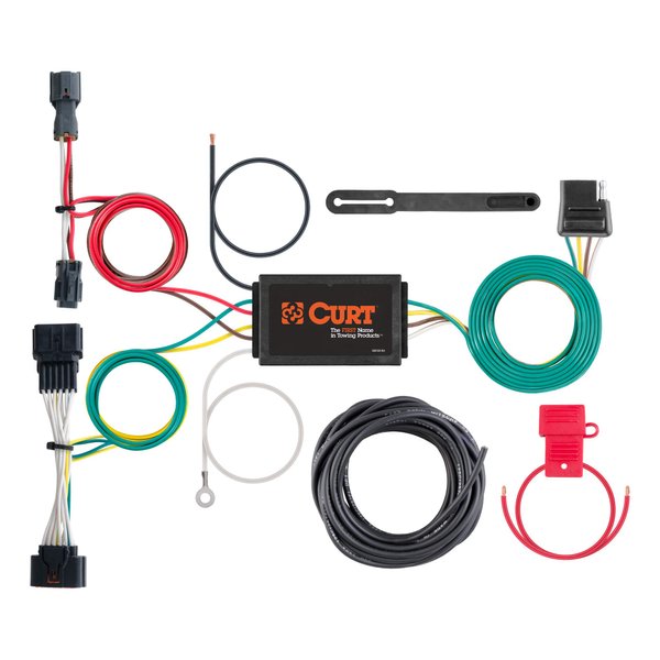 CURT 56321 Vehicle-Side Custom 4-Pin Trailer Wiring Harness, Fits Select Kia Sportage , Black