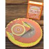 Tally-Ho Autumn Circle Back Playing Cards, Orange
