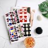 WOKOTO 16 Sheets Gradient Mable Nail Stickers Full Nail Polish Wraps Stickers for Women Girls Gel Nail Strips Stick On Nails Polish Strips with Nail File Nail Gel Stickers Full Finernail Stickers